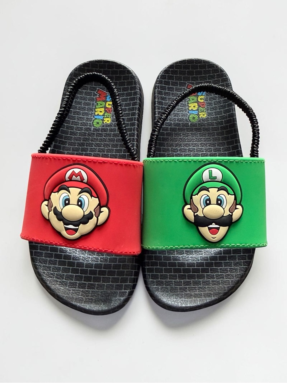 Kids Slide Sandals - Super Mario